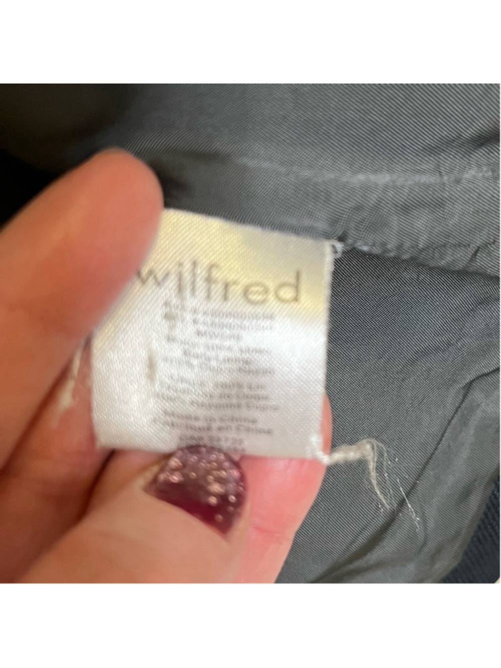ARITZIA Wilfred Linen Blazer, Relaxed Fit, Dark Teal Blue, Size 4 - Picture 11 of 16